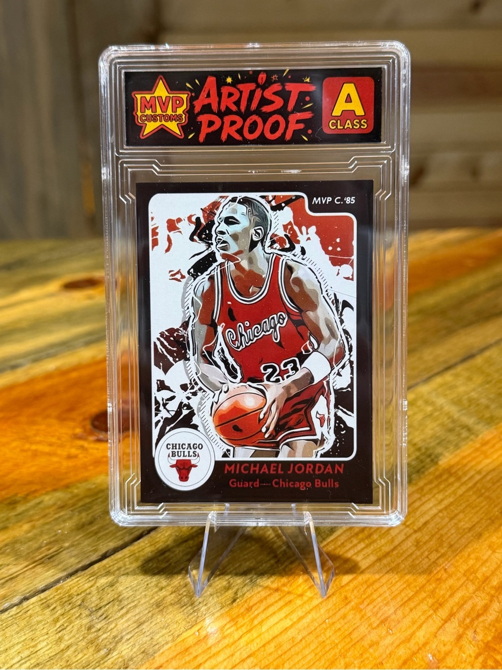Michael Jordan Chicago Bulls Custom Basketball Slab